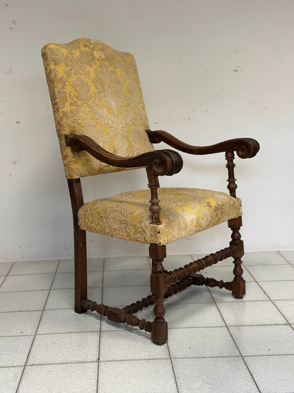 Poltrona trono Luigi XIV Modena inizio 700