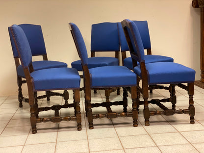 Gruppo di sei sedie a rocchetto Lombarde . XVIII secolo