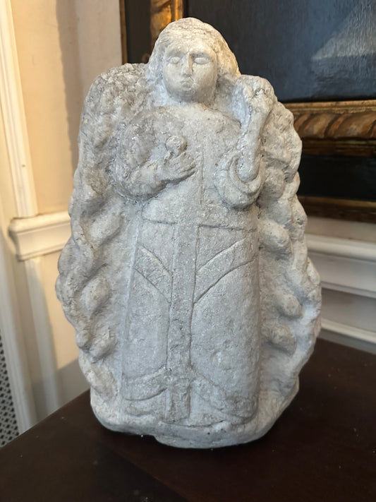 Madonna scultura in pietra  fine 500