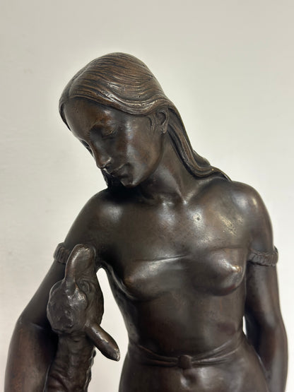 Scultura in bronzo fusione a cera persa  inizio XX secolo