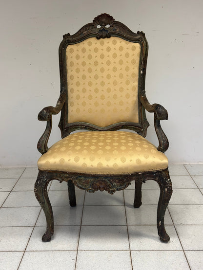 Poltrona Luigi XV Venezia prima metà XVIII secolo
