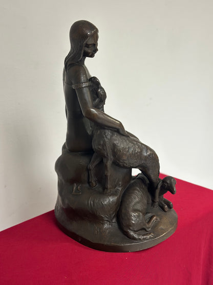 Scultura in bronzo fusione a cera persa  inizio XX secolo