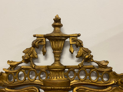 Lombard Empire Mirror in Carved Wood, Gilded, 19th Century