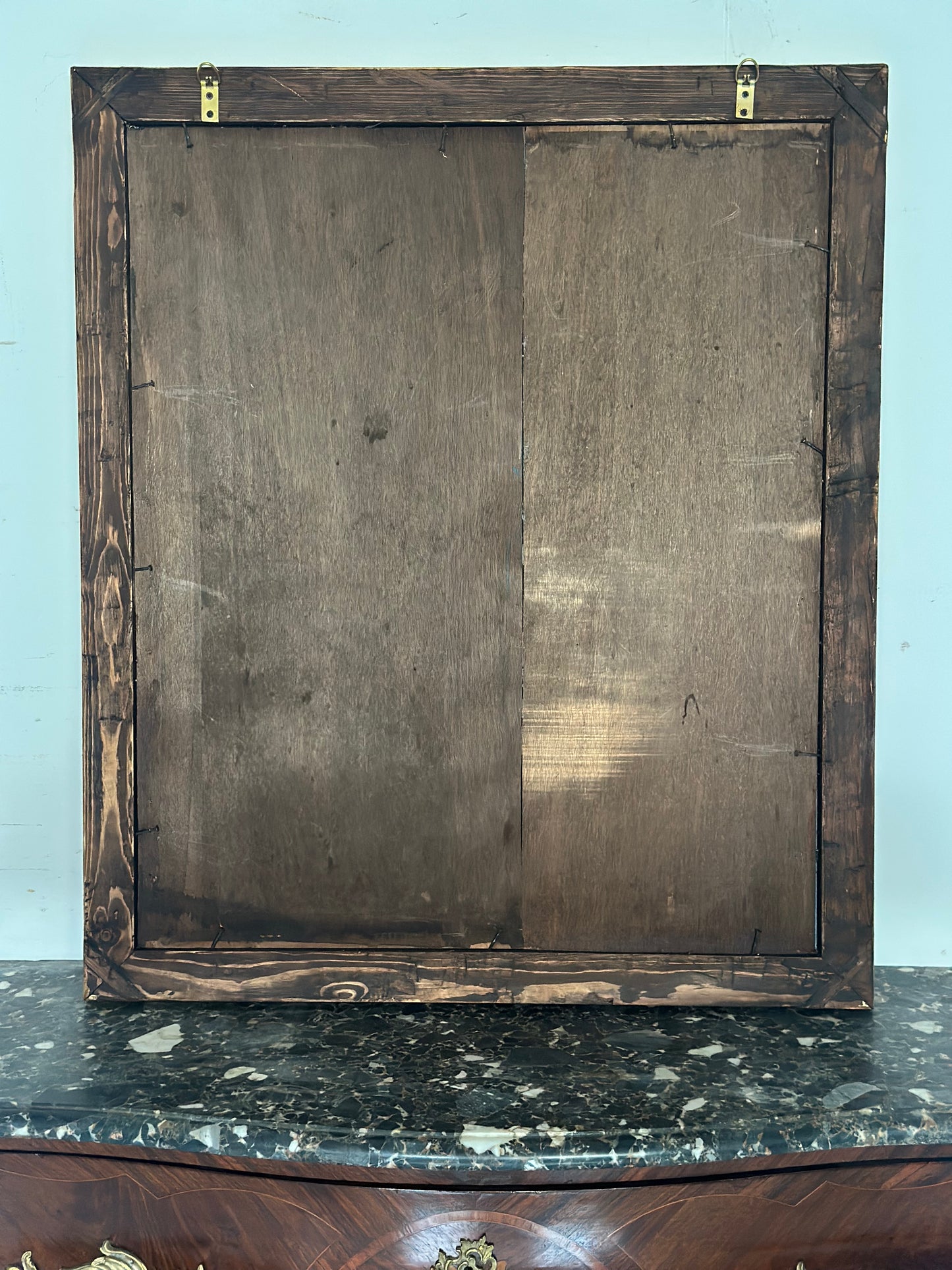 specchiera impero in legno dorato XIXsecolo restaurata
