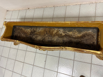 Fioriera in legno intagliato e dorato primi 800
