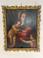 Olio su tela Madonna con il bimbo e San Giovannino . Andrea del Sarto copia da .  XVI secolo