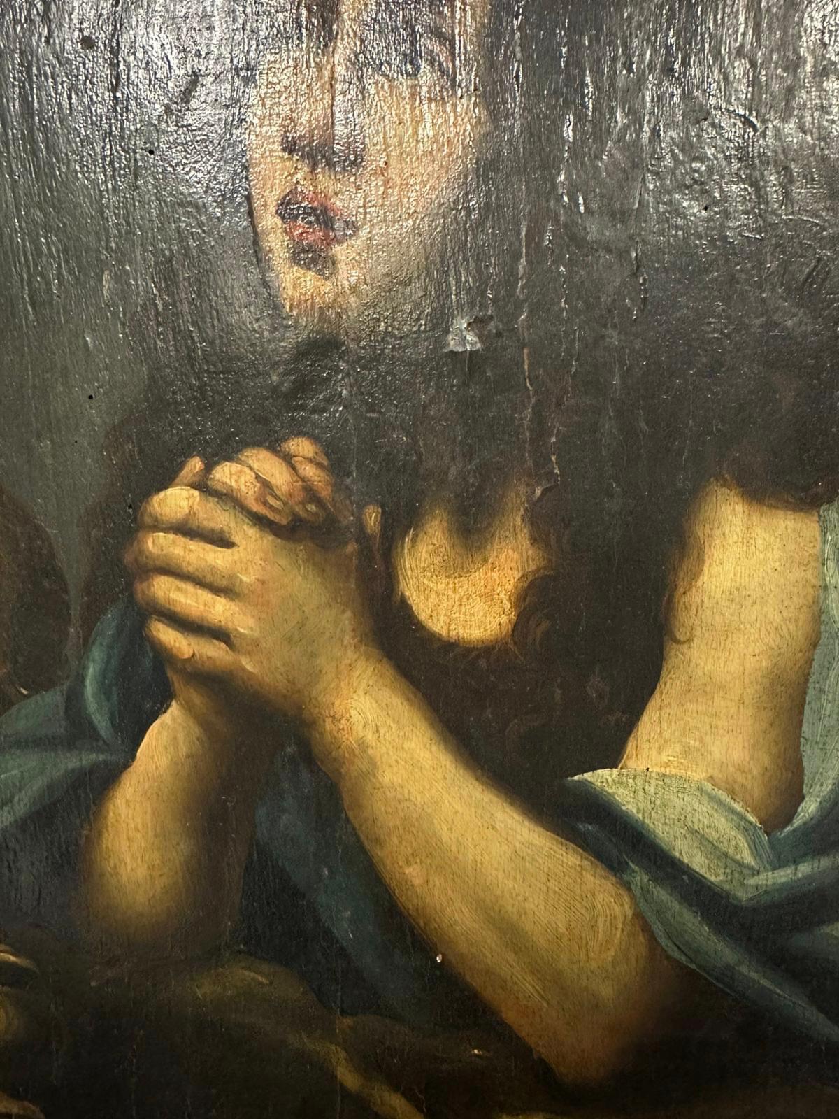 Carlo Dolci ( Bottega ) Maddalena penitente, olio su tavola.  600