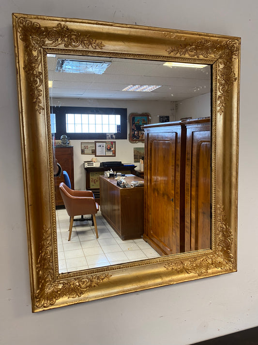 Gilded Lombard Empire Mirror. 19th century