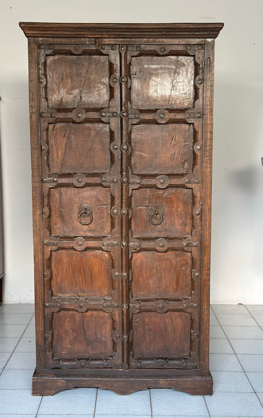 Armadio due ante in legno di teak manifattura orientale fine 700