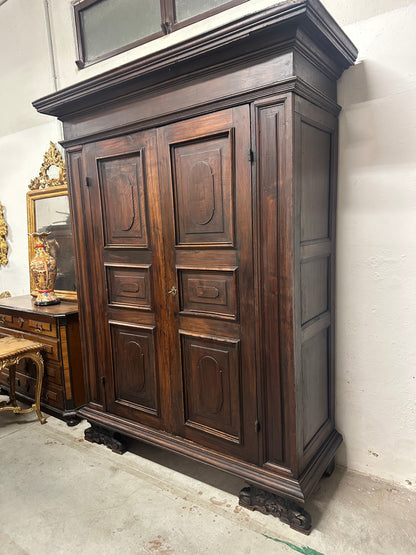 Armadio barocco lombardo Luigi XIV Brescia XVII secolo