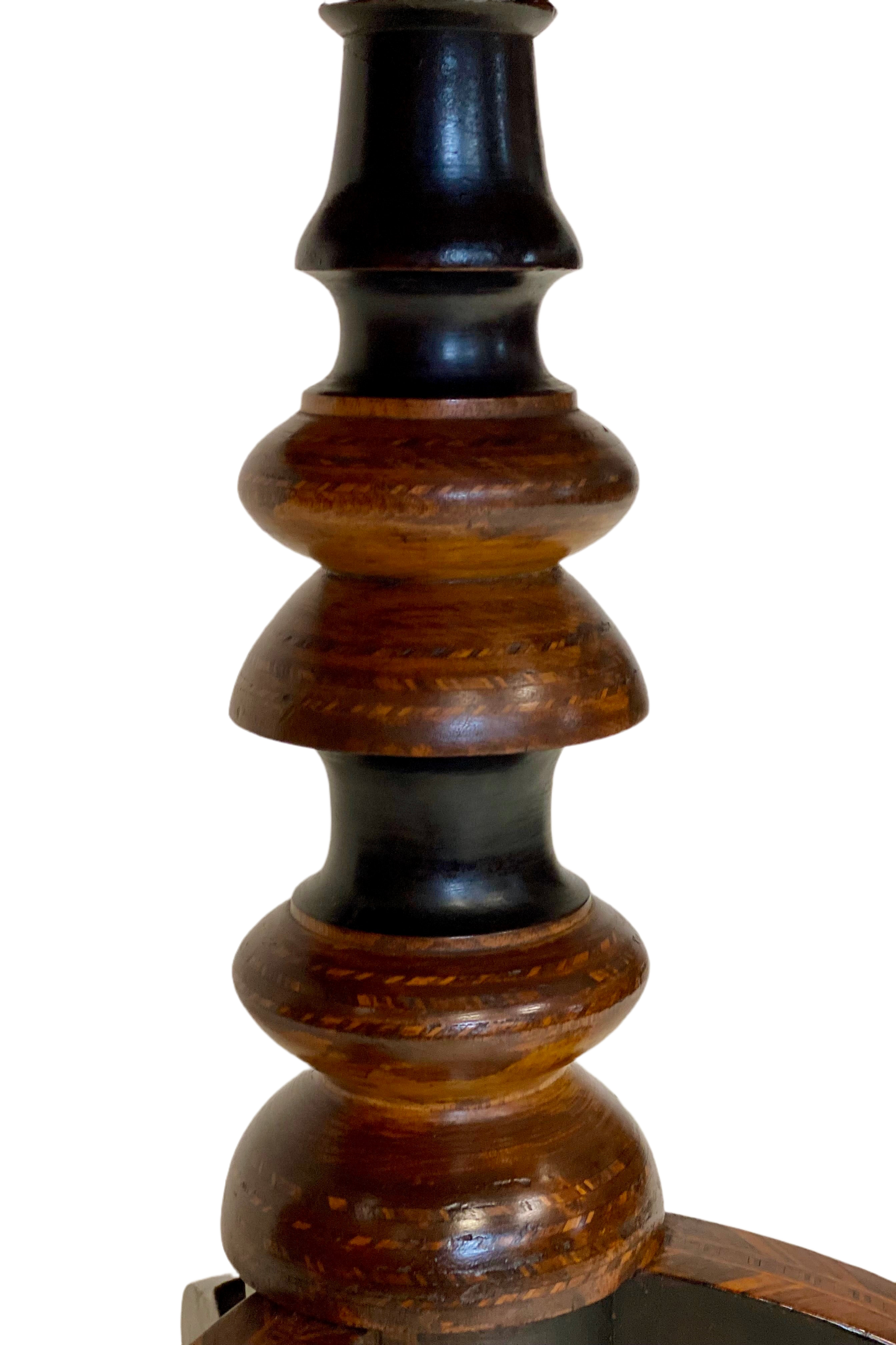 Inlaid Rolo table. 19th century