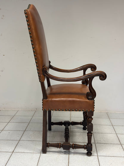 Poltrona a rocchetto Luigi XIV . Emilia 600