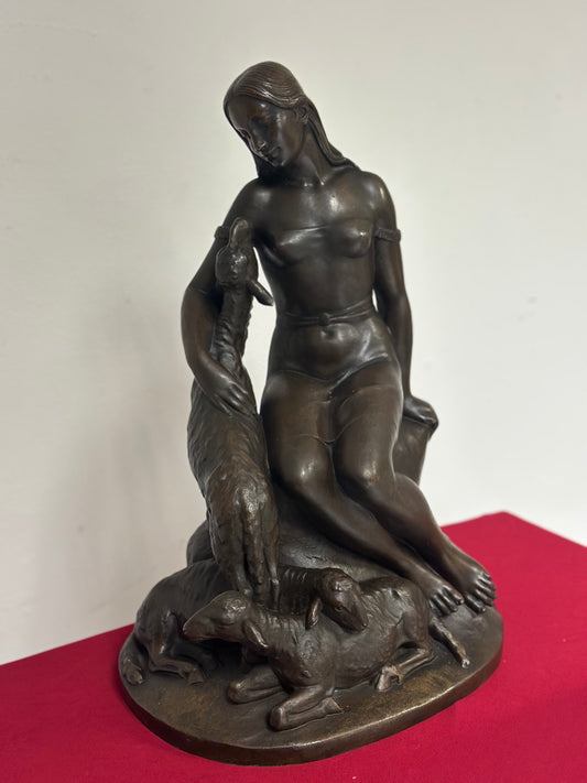 Scultura in bronzo fusione a cera persa  inizio XX secolo