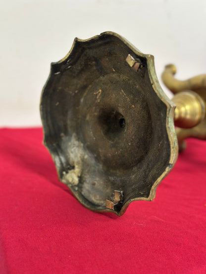 Coppia di lucerne fiorentine a olio in bronzo epoca prima metà del’ 700