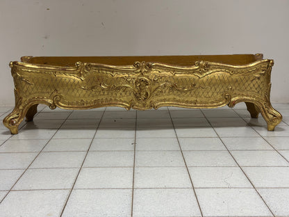 Fioriera in legno intagliato e dorato primi 800