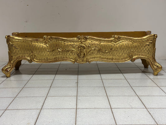 Fioriera in legno intagliato e dorato primi 800