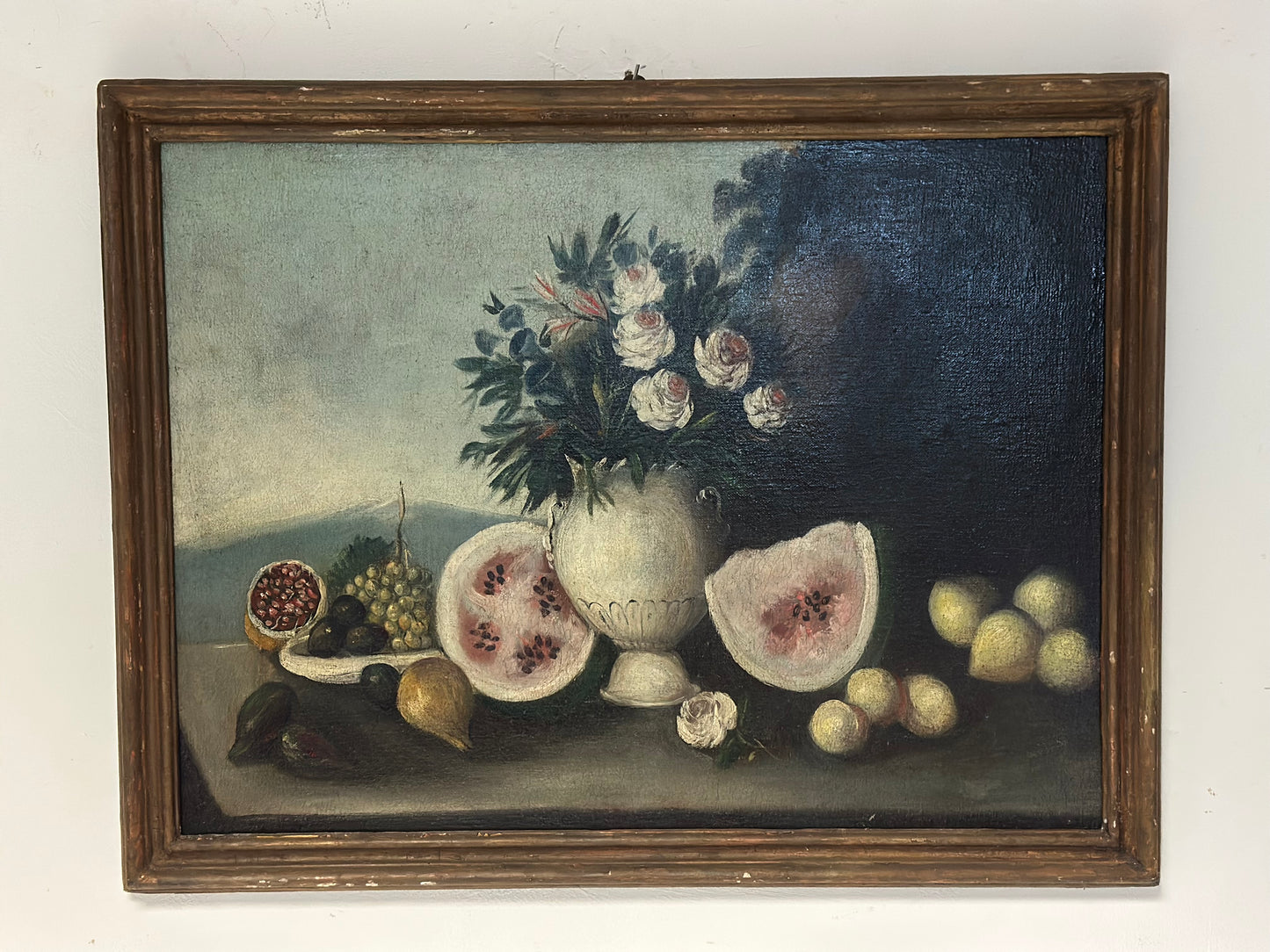 Olio su tela.  Scuola emiliana fine XVIII secolo