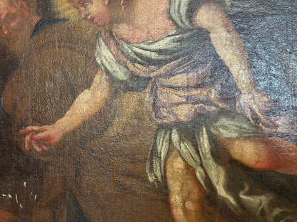 La liberazione di San Pietro olio su tela. XVII secolo