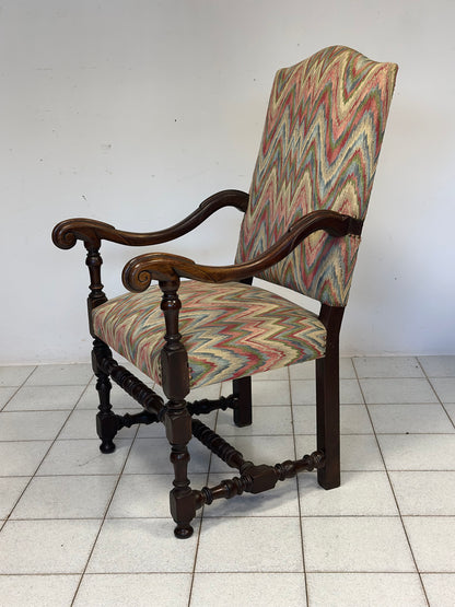 Trono a rocchetto Luigi
XIV lombardo noce