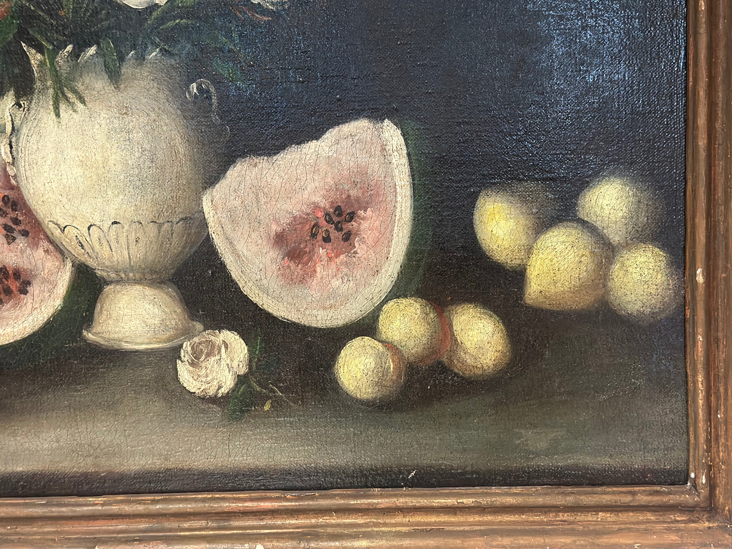 Olio su tela.  Scuola emiliana fine XVIII secolo
