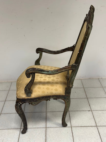 Poltrona Luigi XV Venezia prima metà XVIII secolo