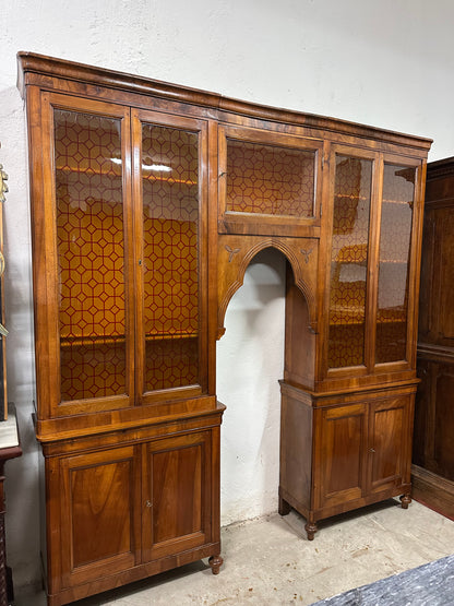 Libreria a ponte epoca Carlo X lombarda XIX secolo. Restaurata