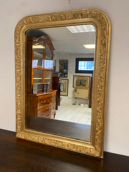 Gilded wooden mirror. Lombardy 19th century