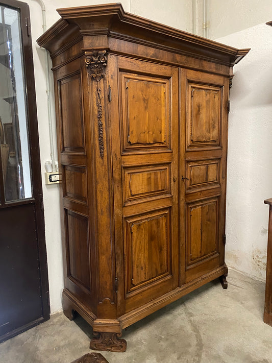 Louis XIV Lombard wardrobe. Piacenza Cremona late 17th century