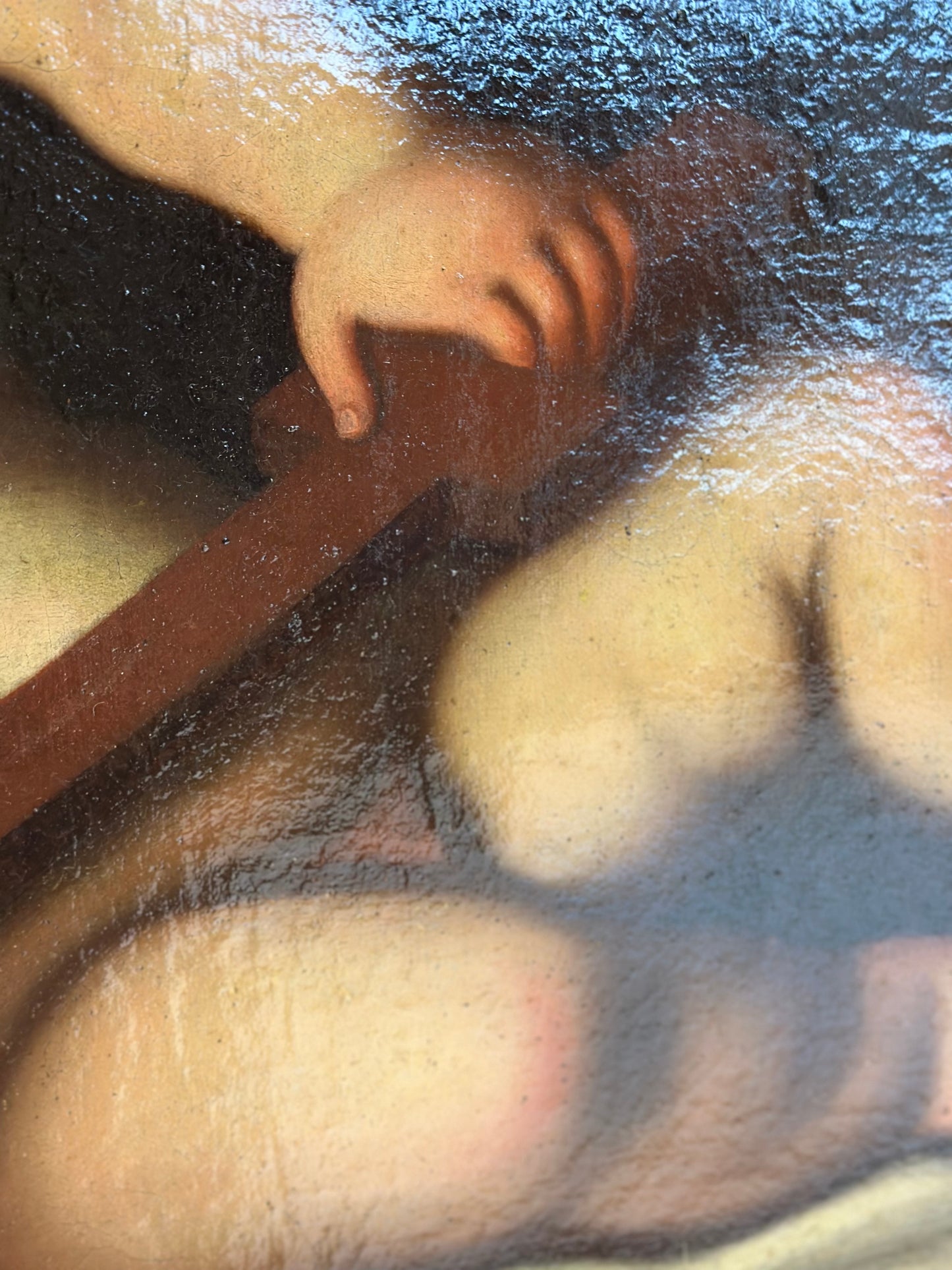 Olio su tela Bambino Gesù con croce XVII secolo
Guido Reni (bottega)