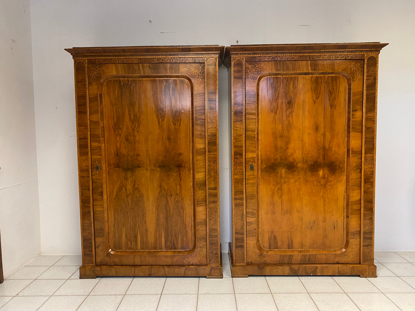 Pair of Biedermeier cabinets. Vienna around 1830