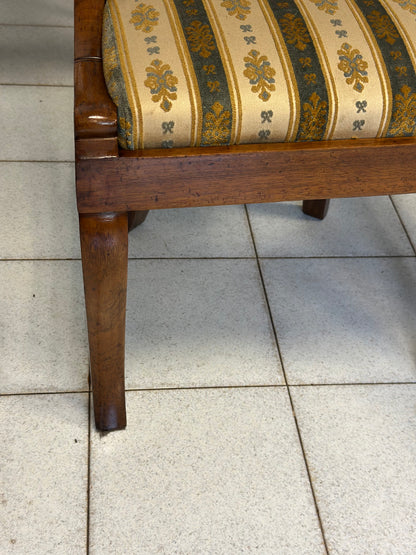 Gruppo di sette sedie a gondola Carlo X lombarde.  Primo 800