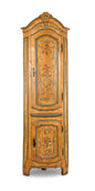 Lacquered wooden corner cabinet, Piedmont, 18th century
