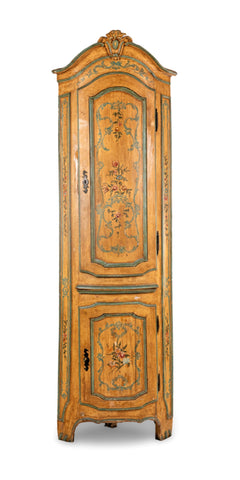 Angoliera in legno laccato, Piemonte, XVIII secolo