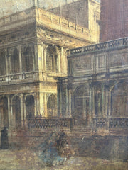 Olio su tela. Veduta di Venezia . XVII secolo . 164 x 148