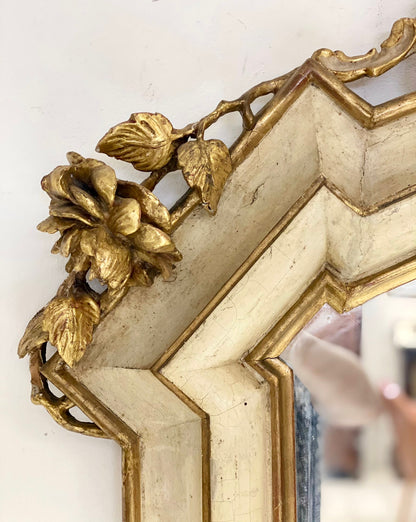 Lombard mirror in lacquer and gold. Early 19th century 156 x 115