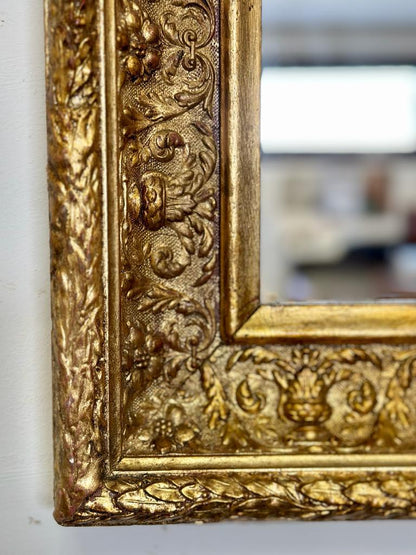 Gilded Barbizon mirror. 19th century