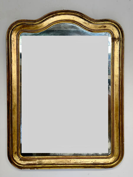 Specchiera lombarda foglia oro Luigi Filippo . 126 x 93 XIX secolo