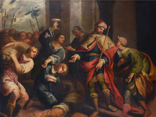Oil on canvas. The riches of Solomon