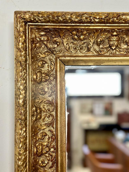 Gilded Barbizon mirror. 19th century