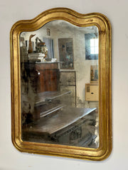 Specchiera lombarda foglia oro Luigi Filippo . 126 x 93 XIX secolo