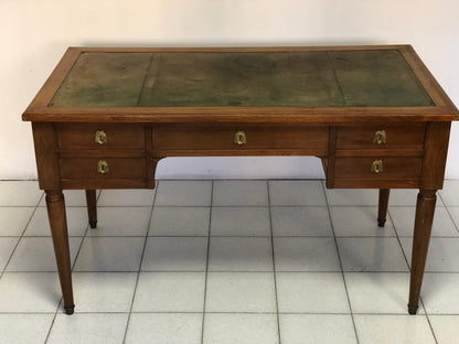 Walnut center desk