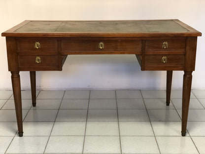 Walnut center desk