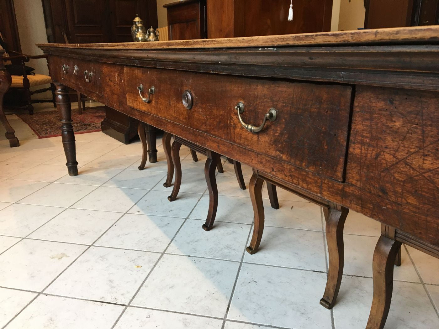 Carlo X Lombard Walnut Table