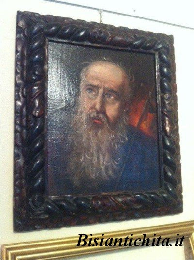Oil on canvas Saint Jerome Enrico Fiammingo school 17th century