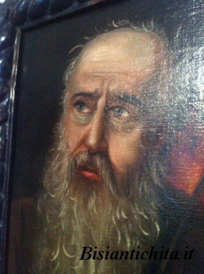 Oil on canvas Saint Jerome Enrico Fiammingo school 17th century