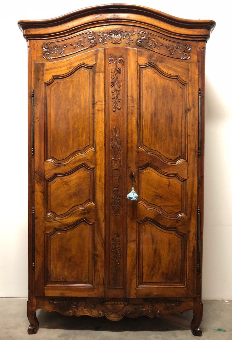 Walnut wardrobe. Louis XV