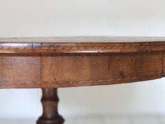 Tavolo di Rolo. Tarsia geometrica diametro 90 cm