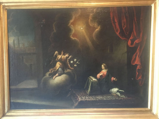 Annunciazione della vergine ( scuola veneta del bassano )
