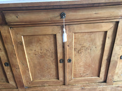 Credenza Carlo X olmo e radica di olmo . 218 cm