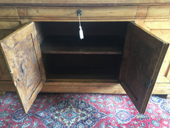 Credenza Carlo X olmo e radica di olmo . 218 cm